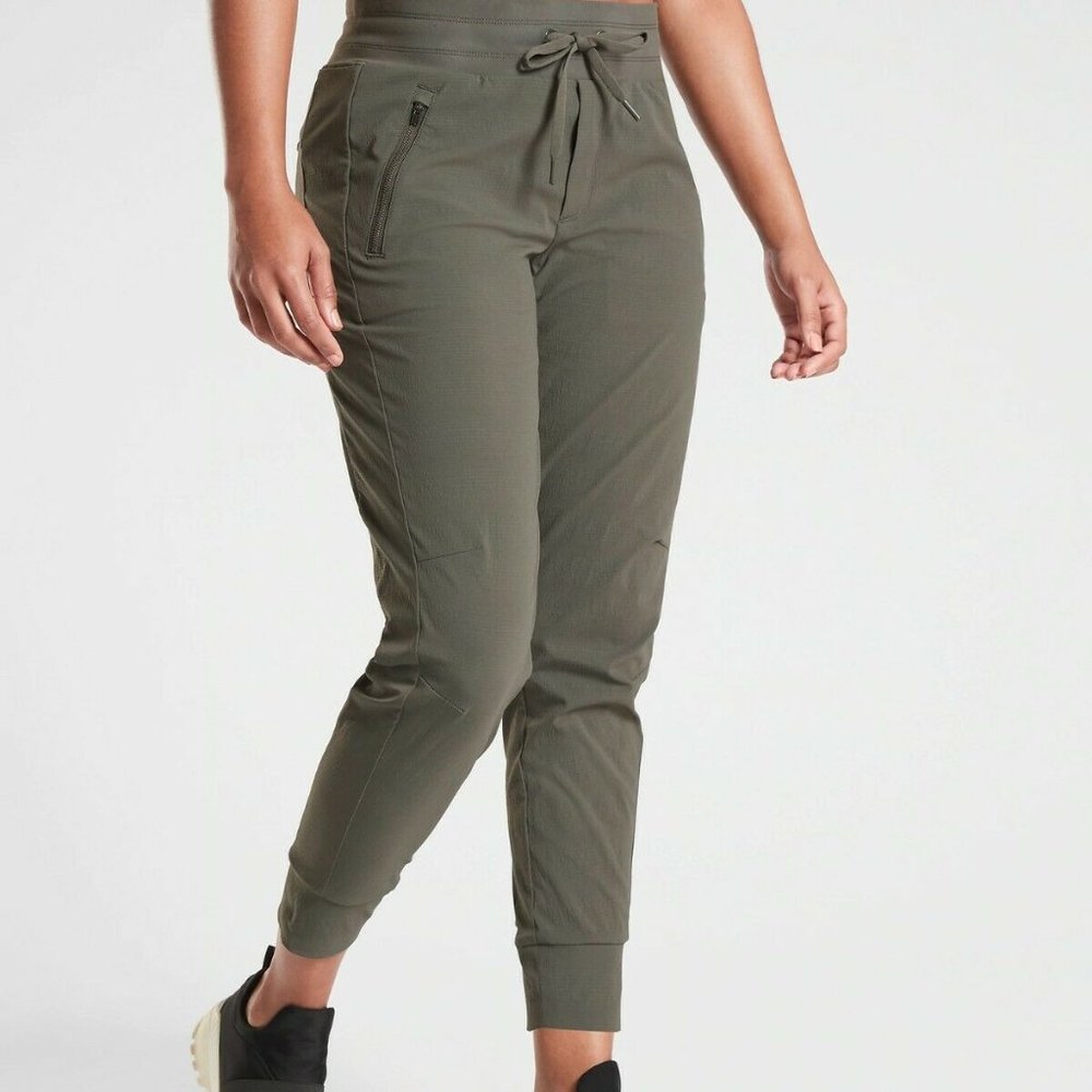 Athleta - Trekkie North Jogger, Olive Green, Size 8